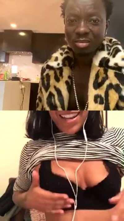 Michael Blackson Instagram Livestream