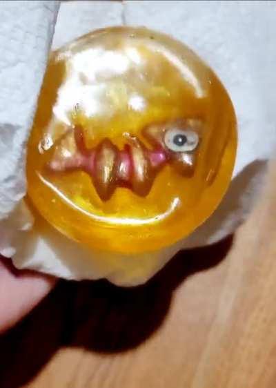 making an irl salmon egg! still needs changes but the main idea works!