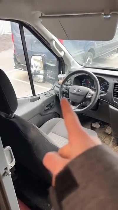 Amazon delivery vehicle's AI-powered tracking cameras credit: ambergirts