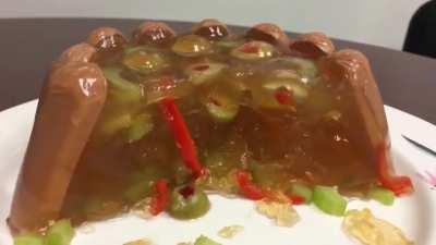 [UPDATE] For those who wanted to see the aftermath of the hot dog gelatin...
