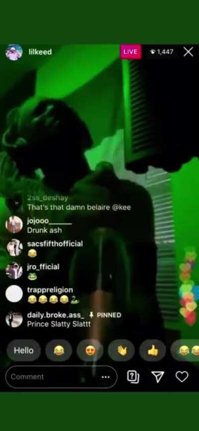 Niggas said this was keed in the back room while carti and the rest were trashing the store☠️☠️☠️