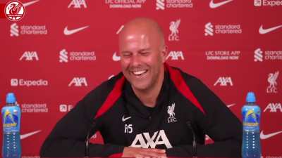 Arne Slot when asked about working on transfers in his press conference: “Did you not see the videos of me (this week).”