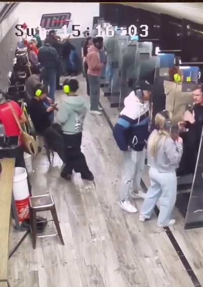 A shooter who showed no regard for the safety of those around him had his gun confiscated by an employee