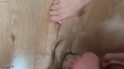 I always make sure to swallow everything even the rest from the floor