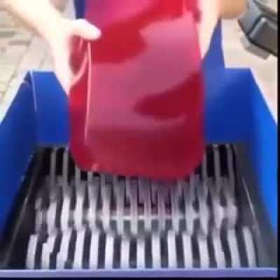 The sound of jello being shredded