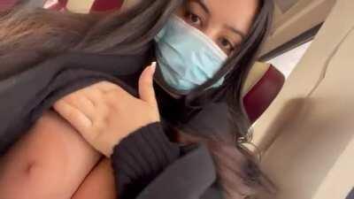 Zina on the train - part 2 😝