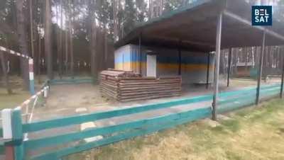 On the border with Belarus, the Ukrainian border guards turn on the air raid alarm