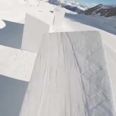 HMRB while I snowboard down this insane geometric shaped trail