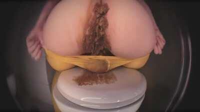 She ate a huge portion of chinese food and made a huge mess