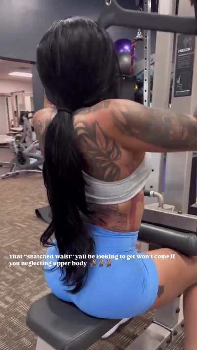 Glo rilla working out