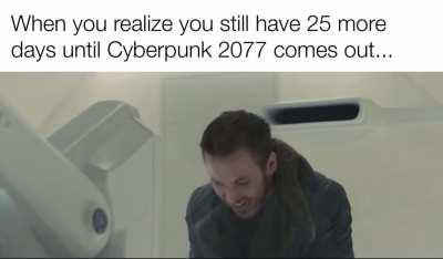 Officer K took a quick look at the CP 2077 countdown and is none too happy...