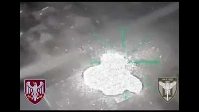 Ukrainian 82nd Air Assault Brigade’s “Fakhivtsi” drone group used heavy bomber drones to target numerous Russian infantry positions in ruins with dropped anti-tank mines, destroying the remains of the structures. Published July 9, 2024