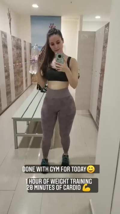 Gym IG story