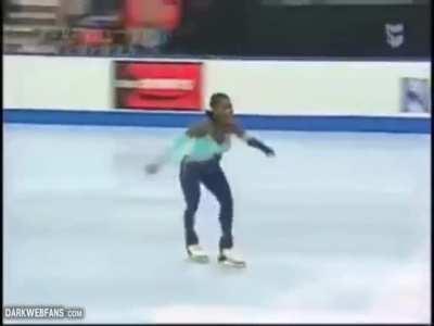 Reverse flip on ice