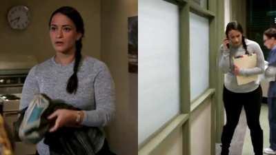 Sara Tomko being Delightfully Curvy. (Resident Alien)