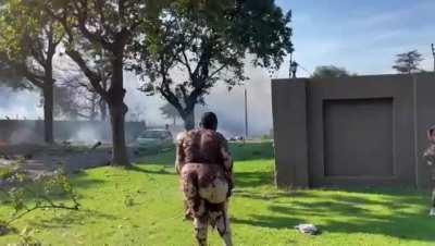 Aftermath of Chemical Explosion