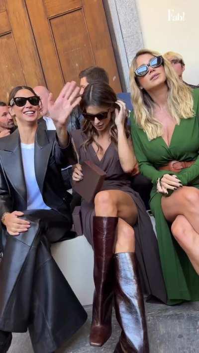 With Melissa Satta and Elisabetta Canalis 