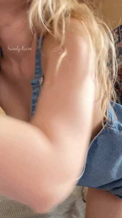 Barely closed by my overalls 😊