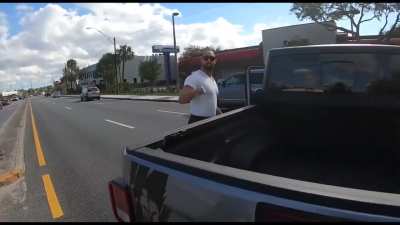 Motorcycle and jeep on a sunny day~