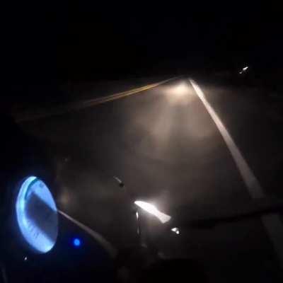 Surviving by slimmest of margins at 138mph (222km/h)