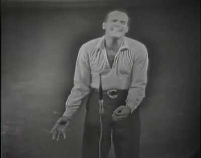 Harry Belafonte in 1960, singing the 