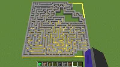 I made a maze generator in Minecraft