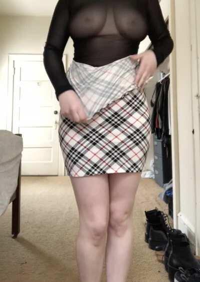 do you like my dress better on or off?
