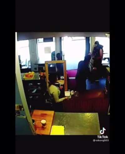 Ken refuses to wear a mask and punches people before getting arrested.