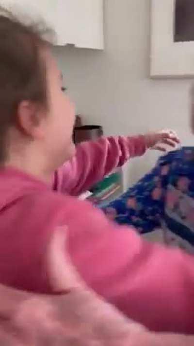 Grandma seeing her granddaughter after a year of travel restrictions & pandemic woes