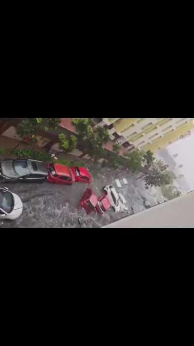 Chennai is currently floating. Once again, India's poor urban planning that cannot accommodate cars is on display. 