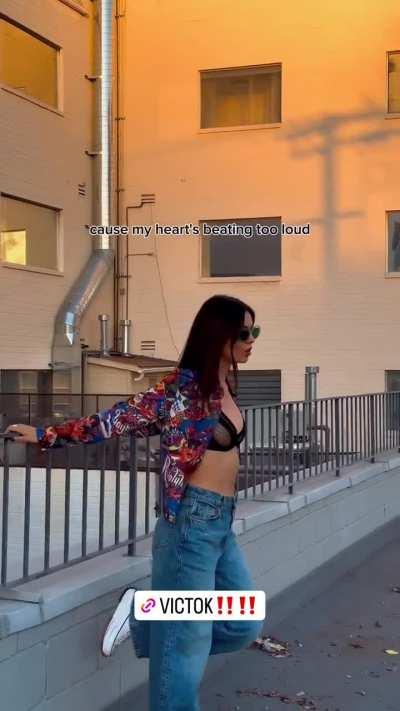 Victoria Justice see thru bra on IG Story