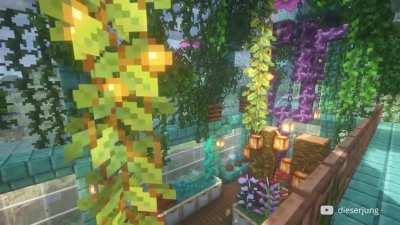 I built a green greenhouse to collect all in game plants