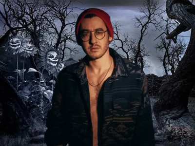 Sam Haft from The Living Tombstone sings Spooky Scary Skeletons (originally by Andrew Gold but used by the cover of The Living Tombstone)