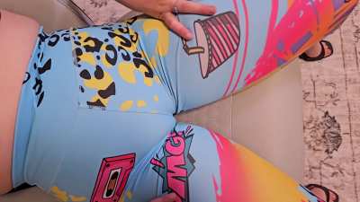 Maybe the most colorful cameltoe you've seen all day