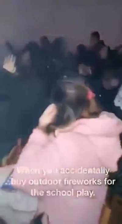 Buying outdoor fireworks for a school play