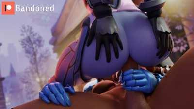 Widowmaker riding Pharah (Bandoned, @random_tide) [Overwatch]