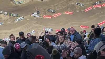 a second, separate hot chick flashes equally great rack an different bmx event, gets chewed out by karen