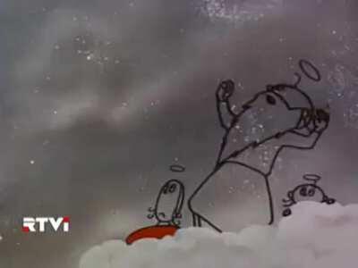 Небесная история (1962).Советский мультфильм атеистической пропаганды. В настоящее время в связи с тотальной 