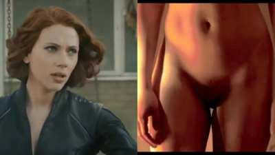 Scarlett Johansson - Superhero Dressed vs Undressed