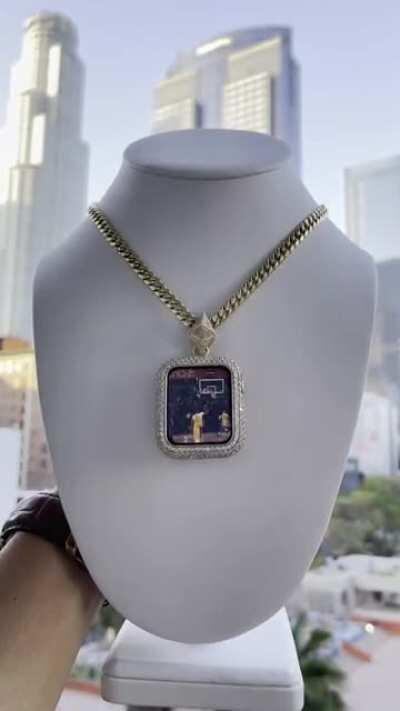 My 1st Jewelry Design. I call it the “Ethereum Block Chain”. I wanted to make a cool way to display NFTs. Digital x Physical assets.