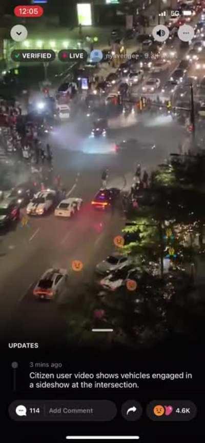 Absolutely insanity at 15th and JFK rn