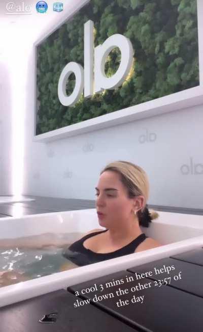 Cold plunge after workout | IG 7/10/24