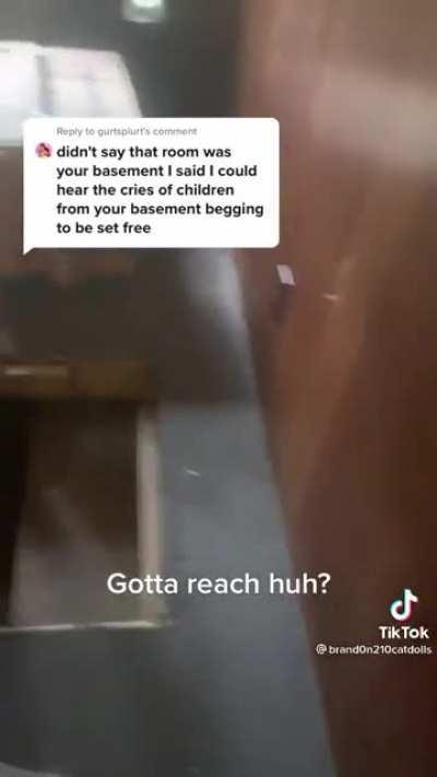 Sex doll Chad shows off his sweet home decor