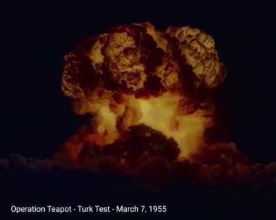 Nuclear bombs being tested
