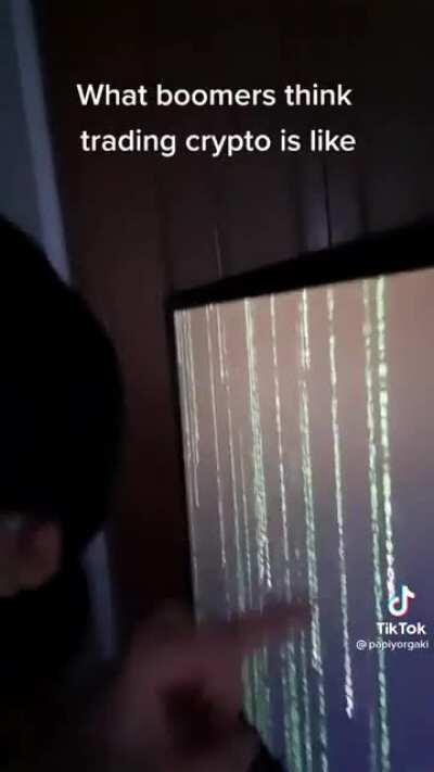 What boomers think trading Crypto is like 🤣