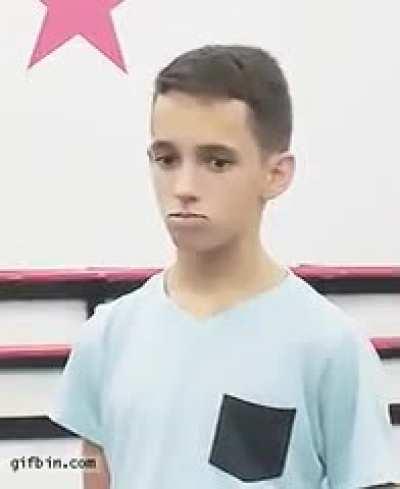 Poor kid is going to be traumatized for life.