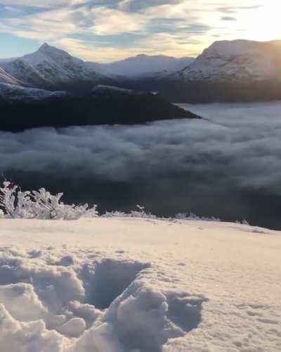 🔥 Beautiful morning in Sunnmørsalpane, Norway