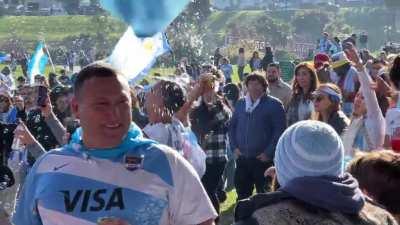 Dolores Park celebrating Argentina’s World Cup win in style