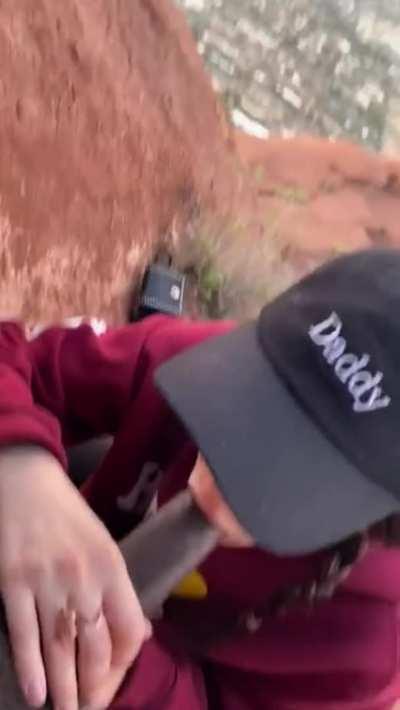 When she says she going hiking with a “friend”, this is what she’s really doing