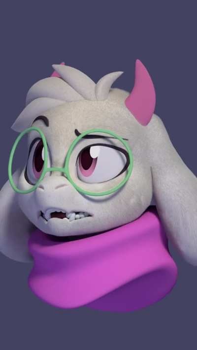 I spent the last few weeks creating this Ralsei model + face rig in Blender!